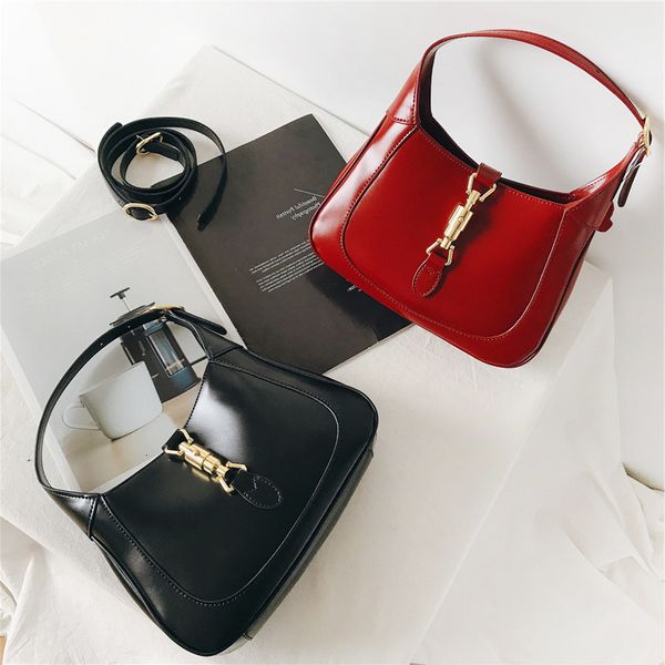 

new designer bags jacki 2022 fashionable women's simple smooth oil wax cow leather shoulder