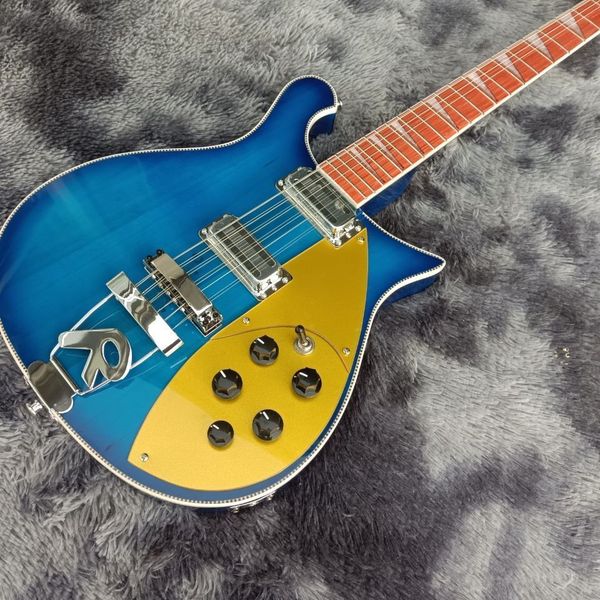 

manufacturer direct selling 12 string guitar blue high quality