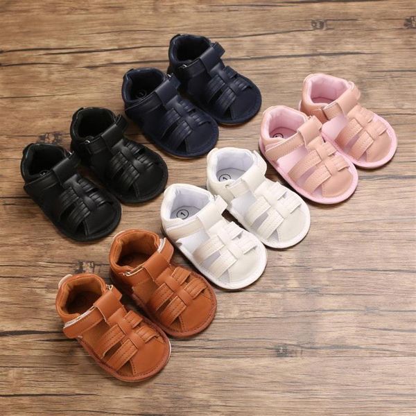 

new fashion summer newborn infant baby boys girls pu-lether shoes soft sole hollow sneakers sandals shoes fit for 0-18m247e