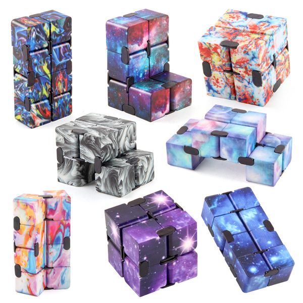 

19 styles new magic cubes infinity creative galaxy fidget toys antistress office flip cubic puzzle mini blocks decompression toy kids intell