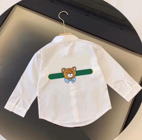 

kids casual shirts fashion long sleeved tshirts boys girls designer tee with letters child clothing multi style, White;black
