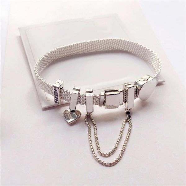 

charm bracelets bracelet set s925 silver color with charms diy bracele fit luxury original jewelry gifts for women, Golden;silver