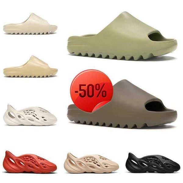 

slide slider foam runners 2021 slides men women slippers bone desert sand resin earth brown ararat foam runner triple black west mens dfs