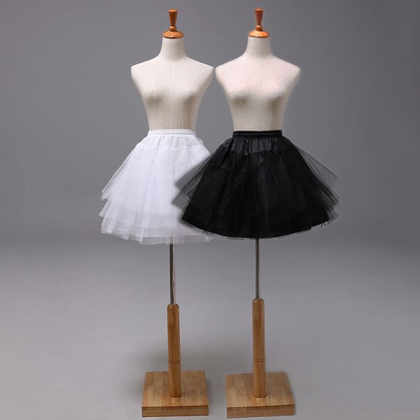 

black petticoats wedding bride accessories half slip little crinoline 45cm flower dress skirt, White