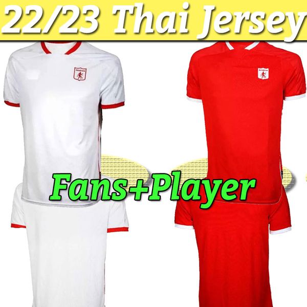 

21 22 categoria primera a america america de cali men soccer jerseys home away 3rd red white shirt short sleeves uniforms, Black;yellow