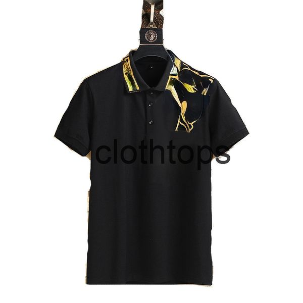 

men's polos designer stripe polo shirt t shirts snake pol bee floral embroidery mens high street fashion horse t-shirt m-3xl#06cp cloth, White;black