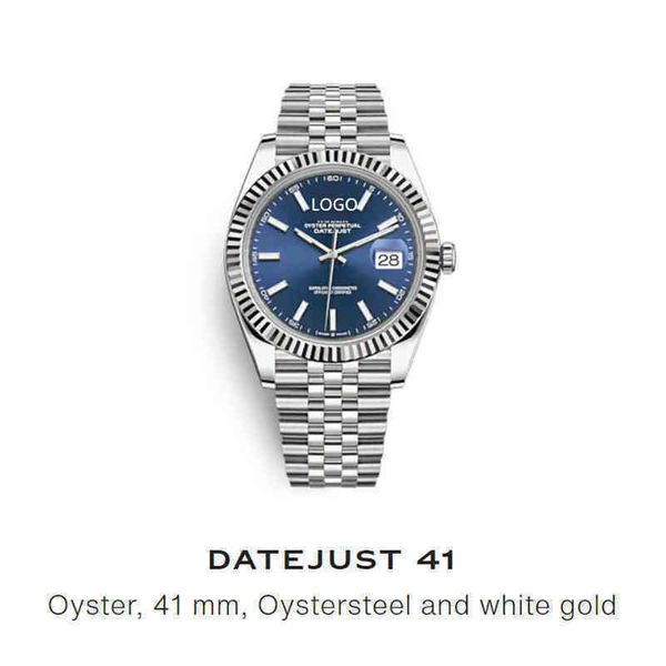 

uxury watch date gmt dayjust luxury business classic watch 41mm automatic men es mechanical stainless steel strap man, Slivery;brown