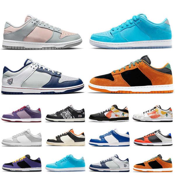 

2022 dunksb running shoes low new arrive for man and woman size 36-45 blue fury ceramic unc court purple kentucky knicks michigan raygun, Black