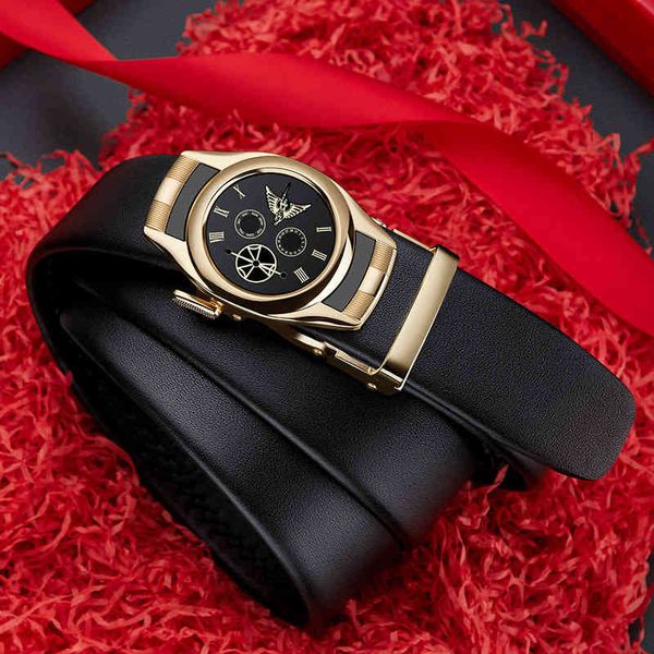 

belts emperor paul belt men's leather automatic buckle fashion trend versatile trouser men aoj9, Black;brown