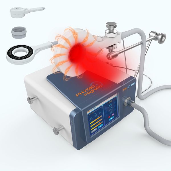 Fizyo manyeto manyetoterapi artı düşük lazer NIRS Terapisi Sağlık Gadgets Transdüksiyon Ekstrakorporeal Makinesi 3KHz ile Fizyoterapi Tedavileri