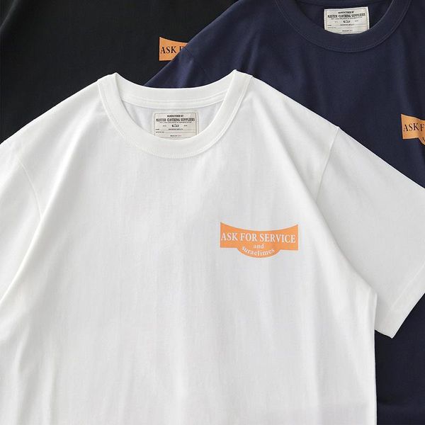 

men's t shirts summer american retro short sleeve o-neck letter printed t-shirt men's fashion cotton washed old loose casual me, White;black
