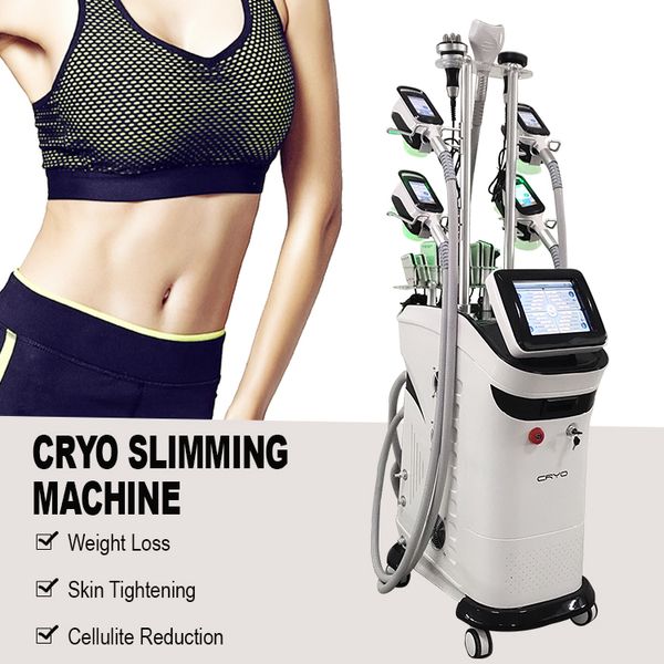 Corps de cryolipolyse amincissant la machine de sculpture fraîche congélation de graisse 40k RF cavitation élimination de la cellulite resserrement de la peau équipement de salon