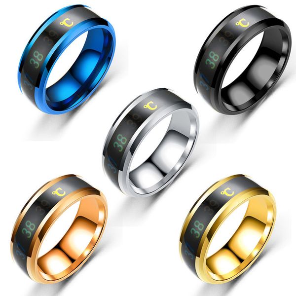 

mood ring for woman band for men temperature ring., Silver