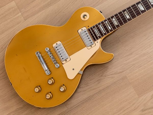 

paul deluxe vintage electric guitar goldtop