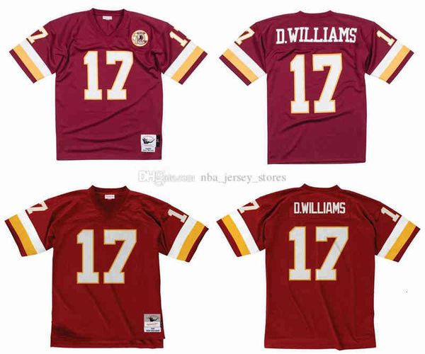

stitched football jersey 17 doug williams 1986 mitchell & ness retro rugby jerseys men women youth s-6xl, Black