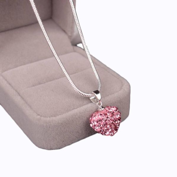 

neoglory crystals heart of ocean love necklaces & pendants jewelry gift ys222, Silver