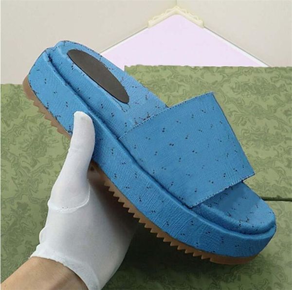 

beach sandals fashion thick bottom designer women shoes cartoon alphabet lady platform slippers leather heels letter high heel slides large, Black