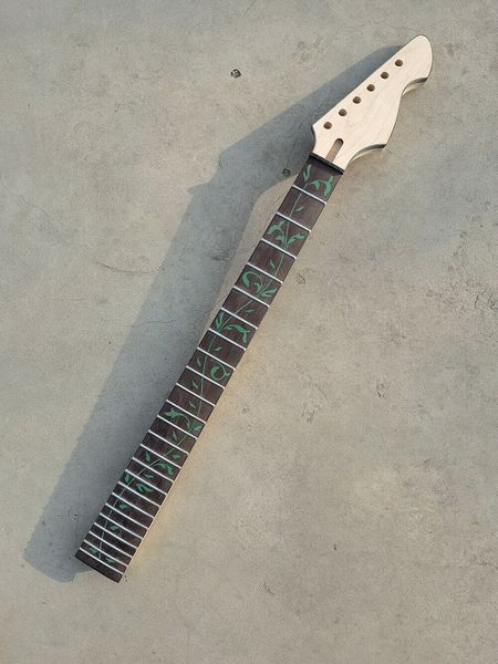 

new maple guitar neck 24fret 25.5inch rosewood fretboard vine inlay bolt on#y