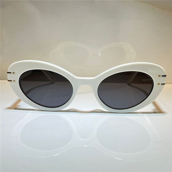 

sunglasses for women and men summer style signature b3u anti-ultraviolet retro plate oval full frame fashion eyeglasses random box, White;black