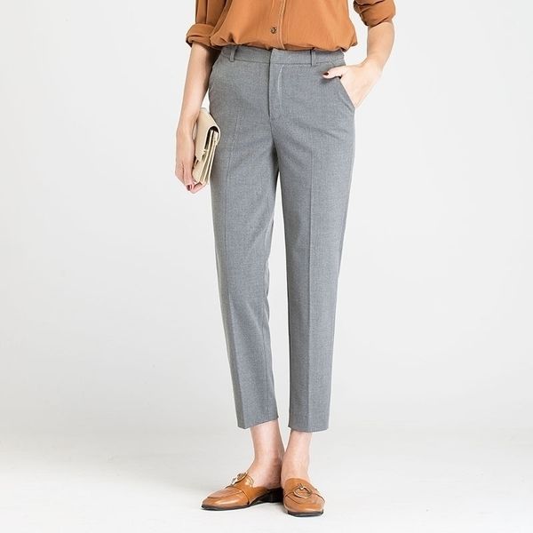 

autumn winter middl aged women warm velvet elastic waist casual straight pants female trousers plus size clothing y200418, Black;white