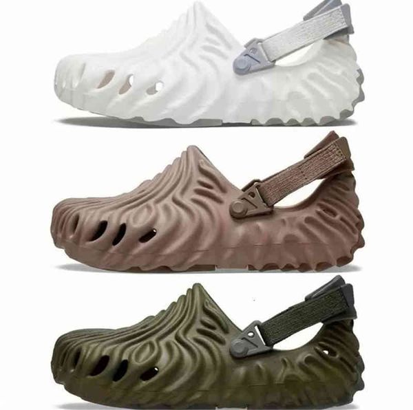 

2022 polle clogs women sandals croc shoes summer slides for brand design sandalias mujer zapatos planos army green slippers 207393 size, Black