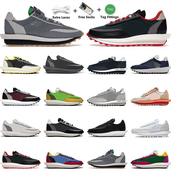 

ldv waffle mens women running shoes fragment blackened blue smoke grey undercover bright citron team royal triple summit neutral grey traine