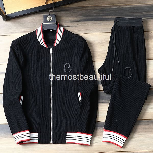 

men's tracksuits winter golden velvet thickened plush leisure sports men's velvet fashion two-piece set large size, Gray