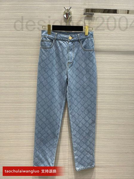 

women's shorts designer ak39852 shenzhen nanyou lingwen printed jeans are fashionable and small with high waist thin straight pants. hi, White;black