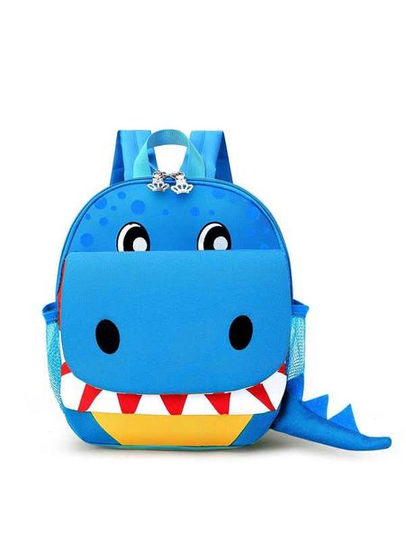 

boys cartoon design double zipper backpack she