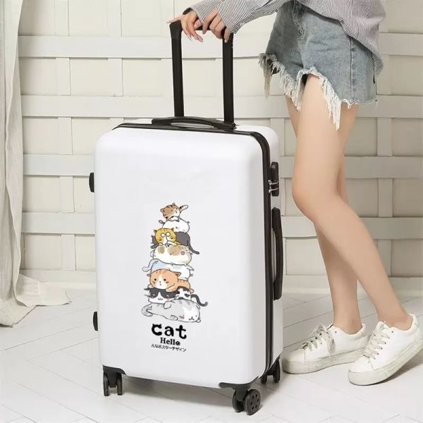

fashionable new boarding inch lightweight small men's pc luggage roaming women's 26 trolley casy password ins leather case