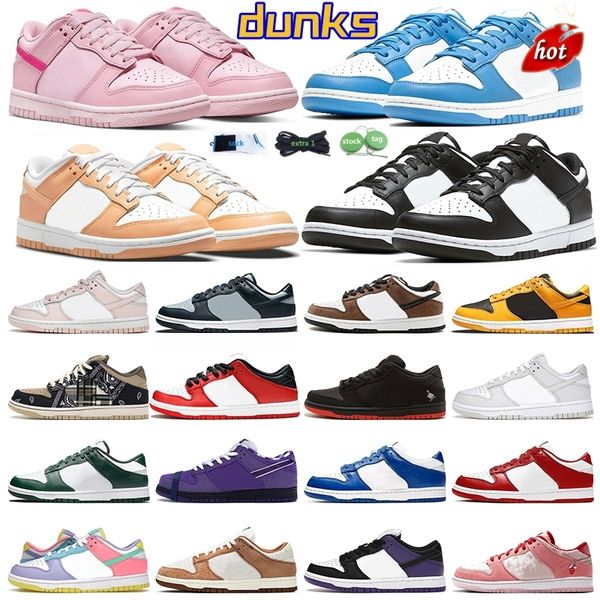 

designers dunks sb men women shoes triple pink panda white black unc coast green glow syracuse purple pulse chunky sb low laser orange mens