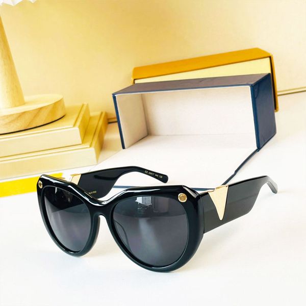 

cat eye sunglasses fashion vintage black plate frame casual party men or women luxury designer glasses uv protection brand sunglasses with c, White;black