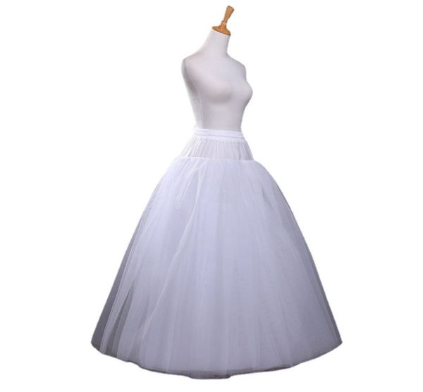 Petticoat No Hoop Underskirt Abito da ballo con bordo in pizzo per abiti da sposa Indumento intimo accessorio da sposa