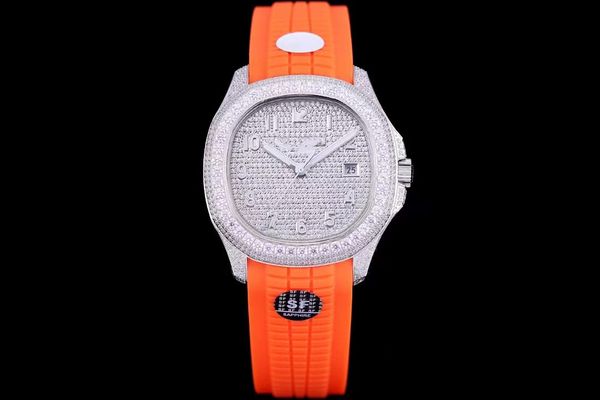 

men watches cal.324 automatic chain movement watches 40mm diameter 316l fine steel case sapphire crystal glass 001, Slivery;brown
