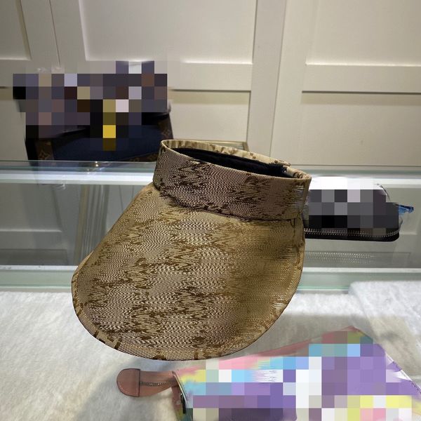 

fashion designer sun hat letter printed empty head cool women men sunhat letter printed luxury hats, Blue;gray