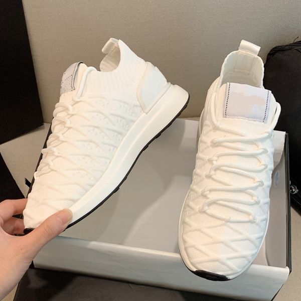 

designer women black and white lace up running shoes mesh fabric sneakers casual rubber flats classic design breathable comfort sandals