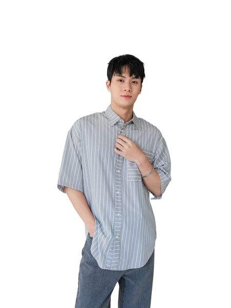 

men solid flap pocket shirt d3st#, White;black