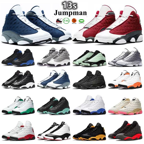 

2022 men women basketball shoes 13 13s jumpman obsidian red flint aurora green houndstooth mens outdoor sports jogging shoe womens bred trai