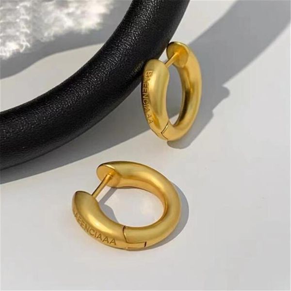 

designer b metal earrings female plain ring earrings hoop earrings paris high-end luxury224a, Golden;silver