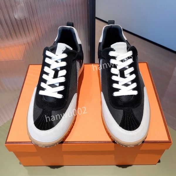 

2022 mens women casual shoes genuine leather sneakers increase trainers outdoor lace up calfskin print sneaker vintage shoe, Black