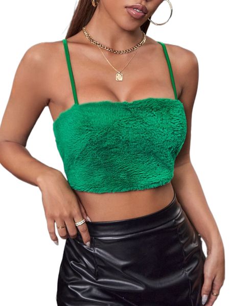 

solid cami crop m4qk#, White