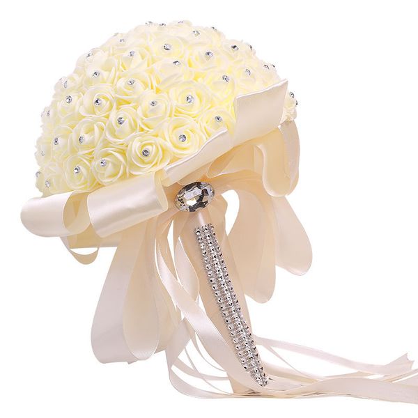 

wedding flowers handmade bridal artificial foam roses flower bride bouquet