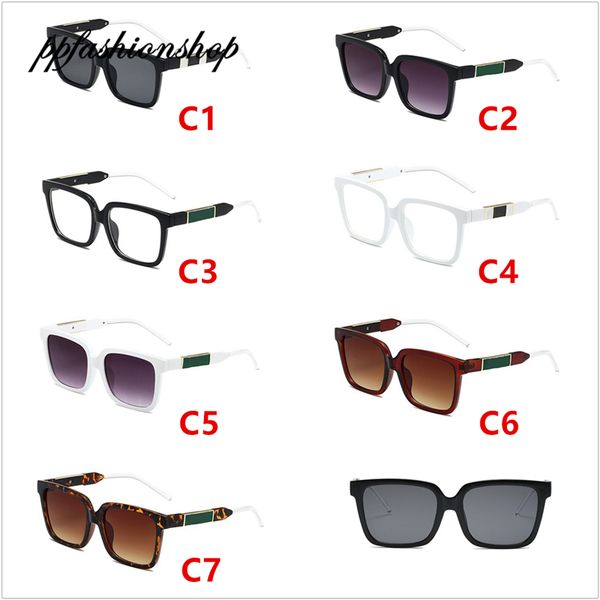 

colorblock vintage sunglasses for men and women fashion optical frame glasses designer flat eyewear 2022, White;black