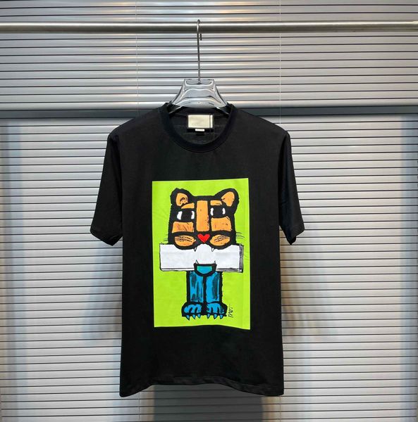 

men's t-shirts round neck embroidered and printed polar style summer wear with street pure cotton 2q, White;black