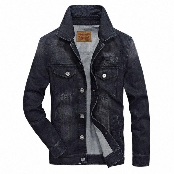 

men's jackets urban classic denim fashion 2021 autumn cotton men casual jeans coats slim fit windbreaker outdoor cowboy streetwear t1nt, Black;brown
