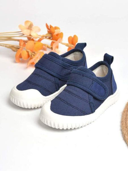 

boys hook-and-loop fastener sneakers she04, Black