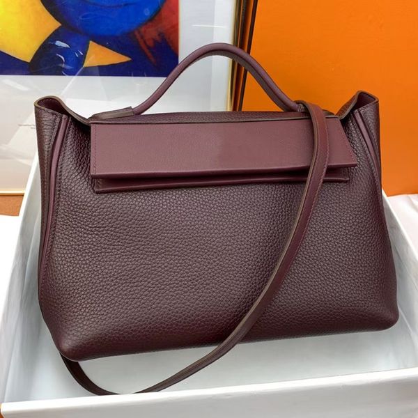 Borsa tote da donna in vera pelle 10A borsa a tracolla a mano borsa a mano di design di lusso fatta a mano classica linea di cera in pelle TOGO Re-incisa di alta qualità