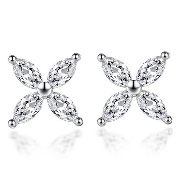 

2021 new earrings charms t home clover women's korean fashion jewelry zircon, Golden