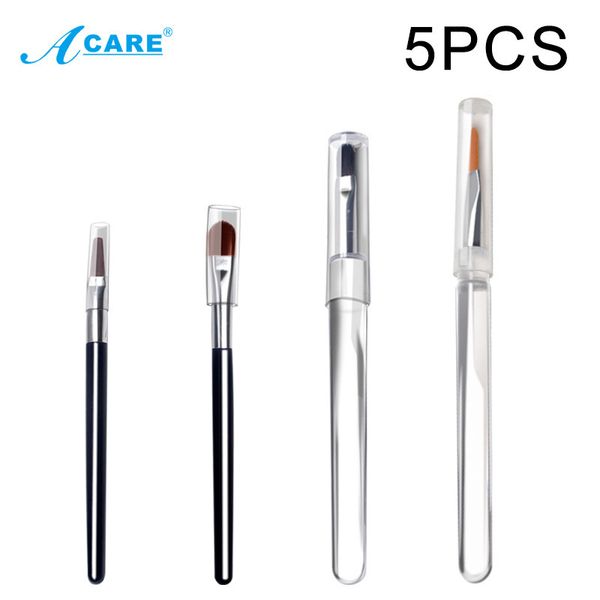 

acare 5pcs lip brush makeup gloss wands applicator make up tool es for natural fashion lipstick fashion design 220722
