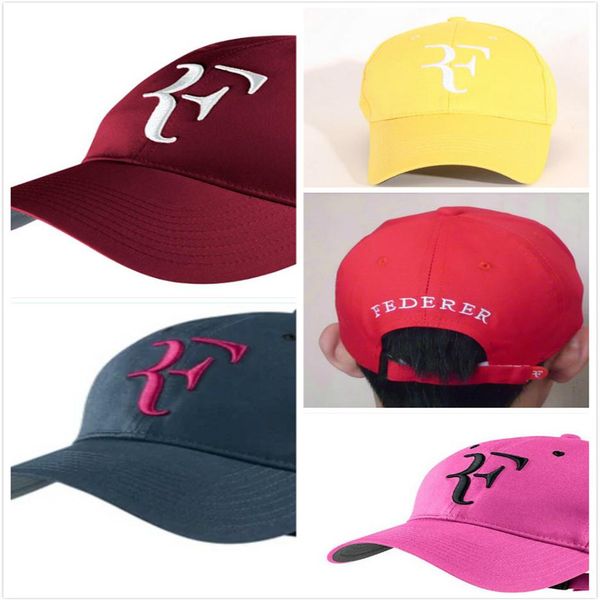 

embroidery roger federer rf men baseball caps cotton casual hip-hop cap adjustable sports hat334z, Blue;gray